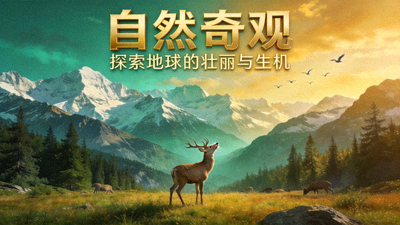 热门纪录片《自然奇观》封面 - 展现壮丽山川与野生动物